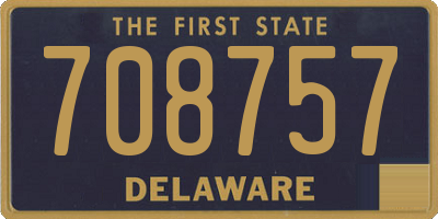 DE license plate 708757