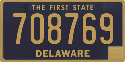 DE license plate 708769