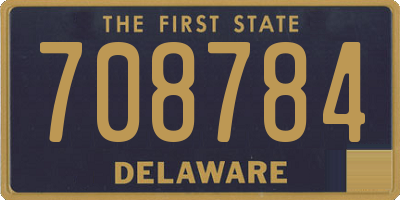 DE license plate 708784