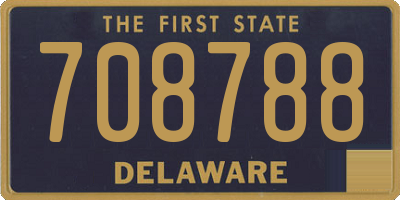 DE license plate 708788