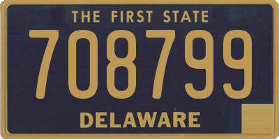 DE license plate 708799