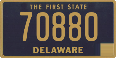 DE license plate 70880