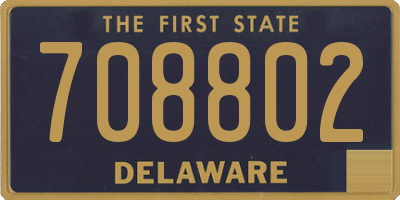 DE license plate 708802