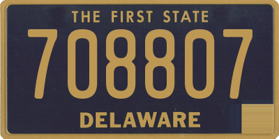 DE license plate 708807