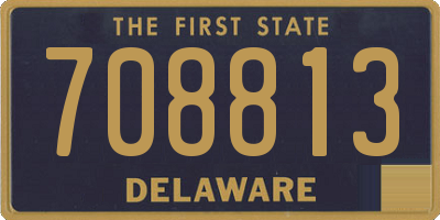 DE license plate 708813