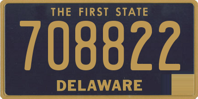 DE license plate 708822