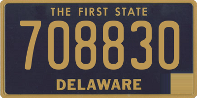 DE license plate 708830