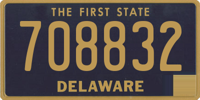 DE license plate 708832