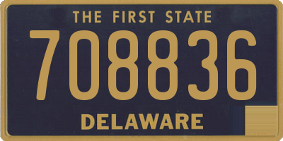 DE license plate 708836