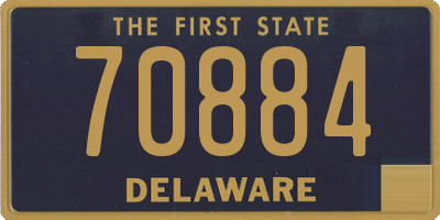 DE license plate 70884