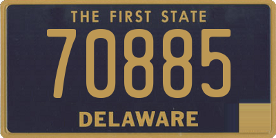 DE license plate 70885