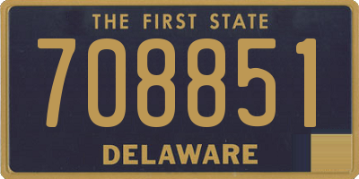 DE license plate 708851