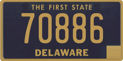 DE license plate 70886