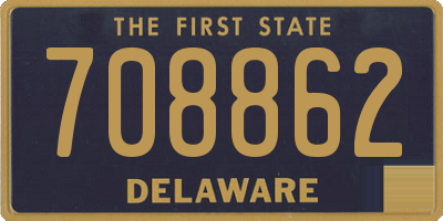DE license plate 708862