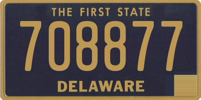 DE license plate 708877
