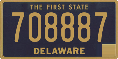 DE license plate 708887