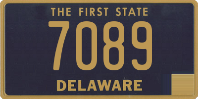 DE license plate 7089