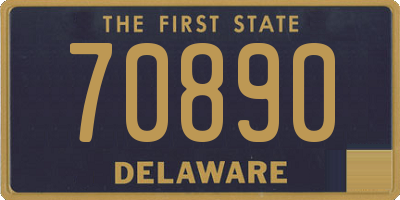 DE license plate 70890