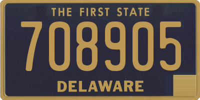 DE license plate 708905