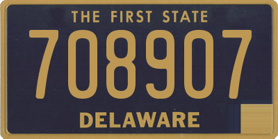 DE license plate 708907