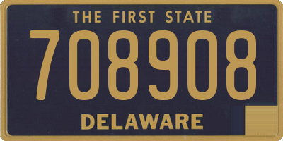 DE license plate 708908