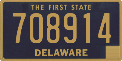 DE license plate 708914