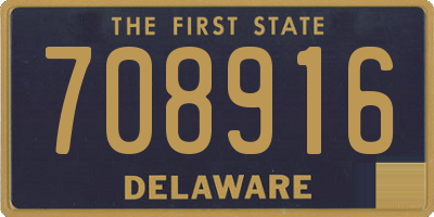 DE license plate 708916