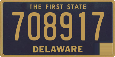 DE license plate 708917