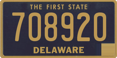 DE license plate 708920