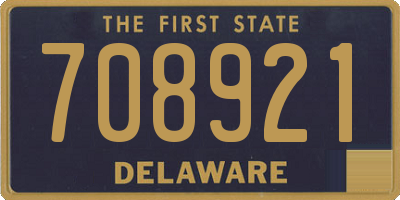 DE license plate 708921