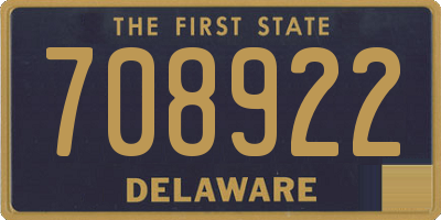DE license plate 708922