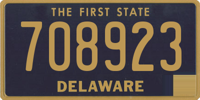 DE license plate 708923