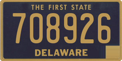 DE license plate 708926
