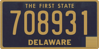 DE license plate 708931