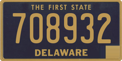DE license plate 708932
