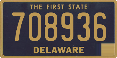DE license plate 708936