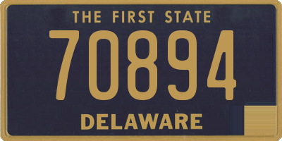 DE license plate 70894