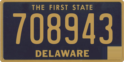 DE license plate 708943