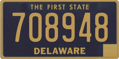 DE license plate 708948