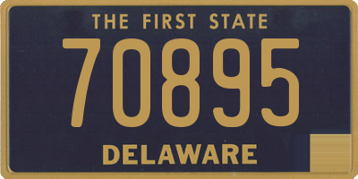 DE license plate 70895