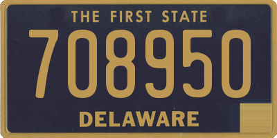 DE license plate 708950