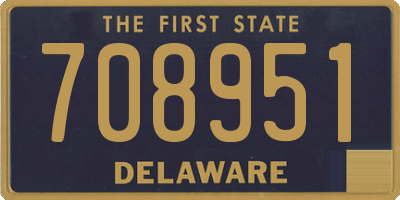 DE license plate 708951