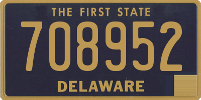 DE license plate 708952