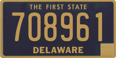 DE license plate 708961
