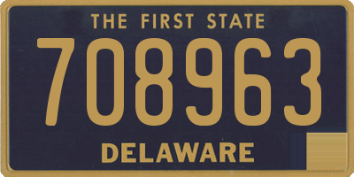 DE license plate 708963