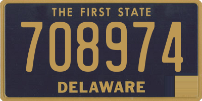 DE license plate 708974