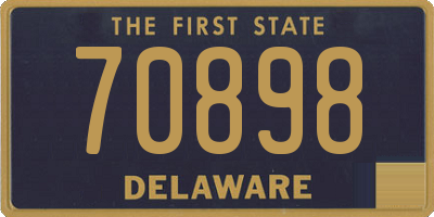 DE license plate 70898