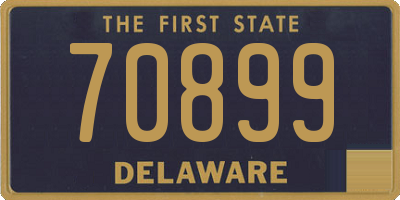 DE license plate 70899