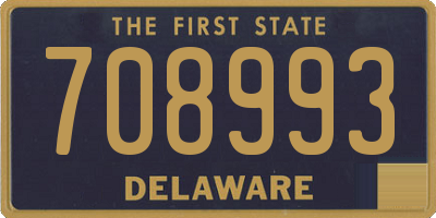 DE license plate 708993