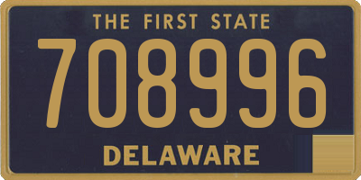 DE license plate 708996